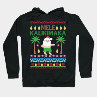 Mele Kalikimaka Hawaiian Merry Christmas Song Holiday Hoodie